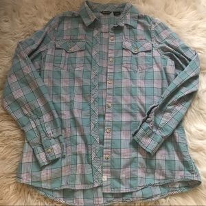 Eddie Bauer Soft Flannel Button Down Shirt L